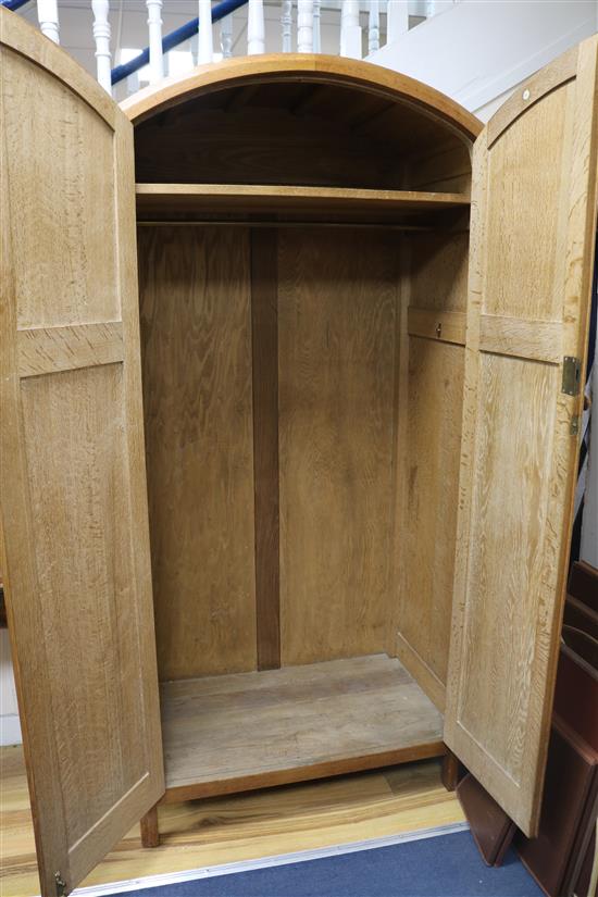 A Heals light oak single wardrobe W.88cm